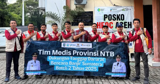 Tim Relawan NTB Batch 2 resmi mendapatkan penugasan dari Health Emergency Operation Center (HEOC) Dinas Kesehatan Provinsi Aceh